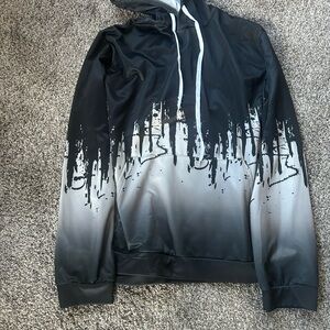 Source Unknown Black and Gray Hoodie